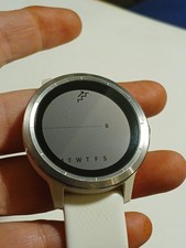 Garmin Vivoactive 3 GPS Smartwatch - White Preown No Charger Selling As Is