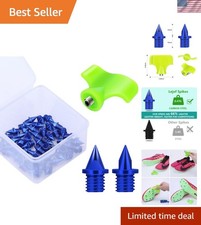 Carbon Steel Track Spikes, 50 Pcs 1/4 Inch Lighter Weight Spikes for Track, 0...