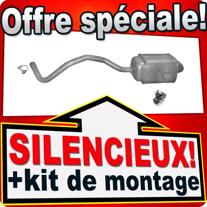 Silencieux arrière de remplacement pour échappement Renault Scénic 3 dCi 2008+