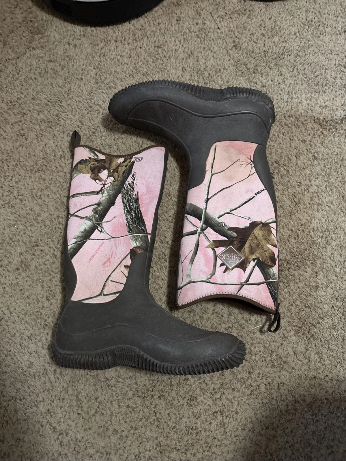 Muck Boots Women’s 11 Pink Waterproof Boots Hunting Fishing Pink Camo Neoprene