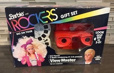 VTG 1986 Barbie And The Rockers View-Master 3-D Gift Set Viewer and 3 Reels