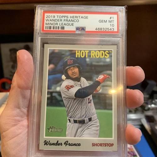2019 Topps Heritage Minor League #1 Wander Franco PSA 10