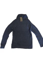 Wool Blend Purple Turtleneck Long Sleeve Top Boutique CCK Style  CC26