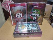 2026 LEAF METAL + BASEBALL NATION + PRO SET META BASEBALL HOBBY BOX LOT