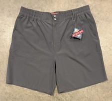 Burlebo Shorts Men 2XL Gray Everyday Fish Pocket Outdoors Hiking Performance NWT