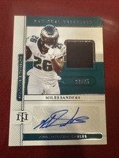 2020 National Treasures Material Signatures /35 Miles Sanders Player Worn #MS-MS
