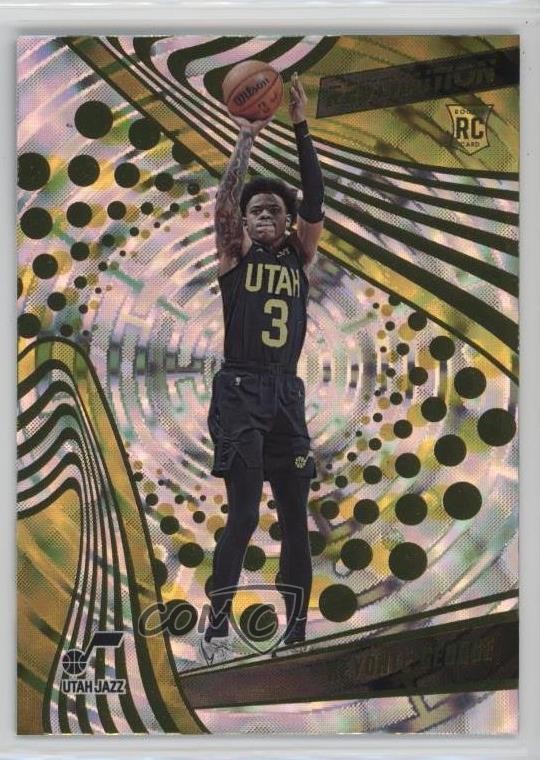 2023-24 Panini Revolution Rookies Fractal Keyonte George #118 Rookie RC 0x3f
