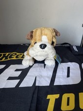Ganz Webkinz Plush Bulldog HM126 Stuffed Animal Dog With Sealed Code