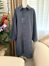 NWT Uniqlo U Oversized Single Breasted Coat in Gray/Blue Unisex XL