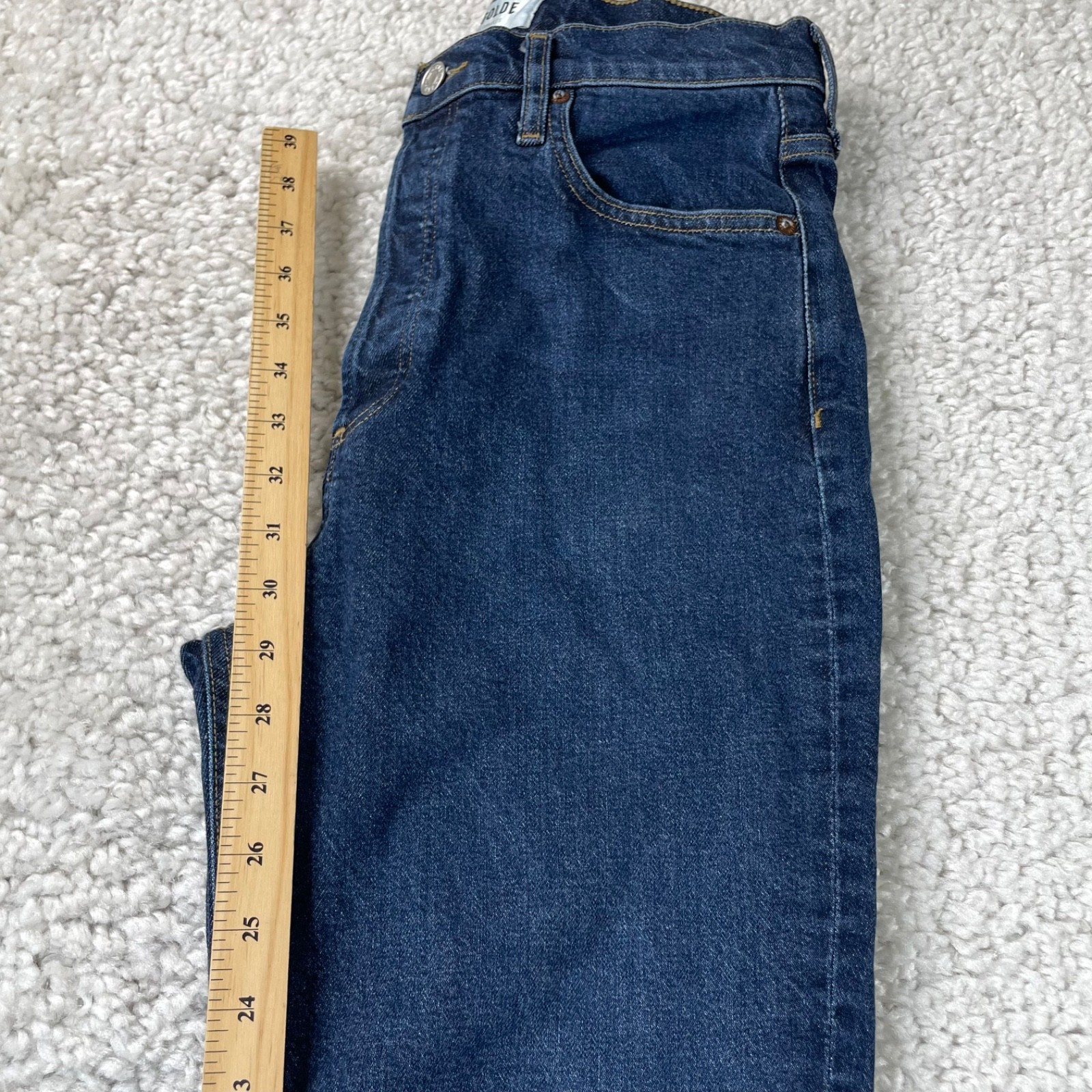 Agolde Freya Ultra High Rise Slim Jean in Divided Button Fly Womens 28 image 7