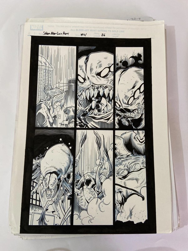 SPIDER-MAN THE LOST HUNT 1 pg 26 PREGNANT MARY JANE & SPIDER-MAN EATEN ALIVE