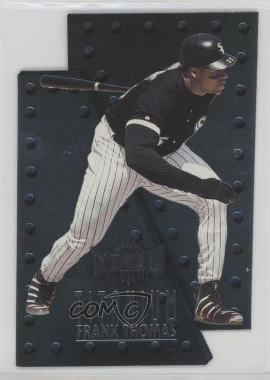 1997 Skybox Metal Universe Titanium Frank Thomas #10 HOF 08uw
