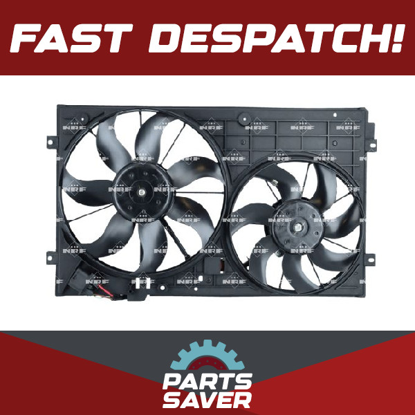 Radiator Fan fits VW GOLF 03 to 16 Cooling NRF 1K0121207BB 1K0121207T VOLKSWAGEN