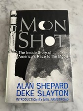 ALAN SHEPARD MOON SHOT ASTRONAUT Autographed Auto SIGNED HARD COVER BOOK