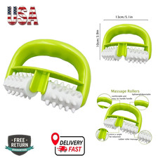 Cellulite Massage Tool Fascia Blaster Dual-Wheel Handle Fit Arms Legs Back