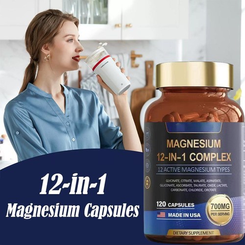 Magnesium 12 in 1 Complex - Magnesium Glycinate, Citrate, Malate, L- Threona te - Picture 8 of 17