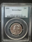 1951 SILVER Washington Quarter PCGS PR65