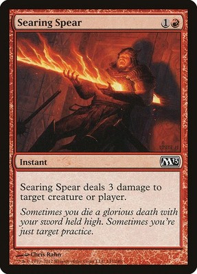 Searing Spear NonFoil Magic 2013 147 NM MTG
