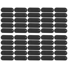 50 Pcs Metal Stamping Blanks Black for Stamping, Engraving Blanks Aluminum5479