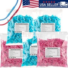 600PCS Heat Shrink Marine Butt Connectors Waterproof Electrical Wire Butt Splice