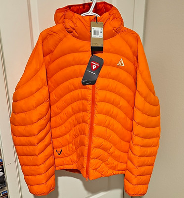 Nike ACG Men s Therma-FIT ADV PrimaLoft Orange Full Zip Puffer Jacket 2XL