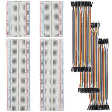 Breadboard Dupont Wires Kit - 830 Punkte Steckbrett, 400 Punkte Steckplatine,...