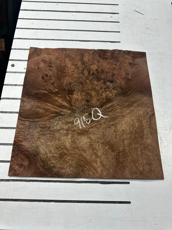 Chapa de madera cruda de nogal burl 7 hojas 16"" x 16"" 916Q Foto 3 de 4