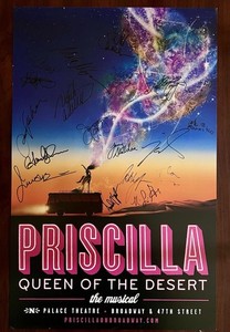 Priscilla Queen Of The Desert Original Broadway Cast Autographed Window Card