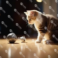 Digital Image Picture Photo Wallpaper Background Desktop AI Art cat-52