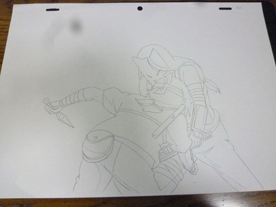 NARUTO Itachi Uchiha A11 Original Layout Genga Douga Pencil Art,