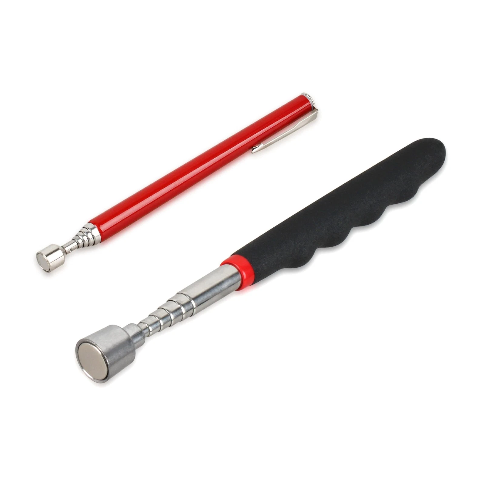2-Piece Set Magnetic Pick Up Tool, 15LB Pull Force And 2LB Pull Force Telesco...