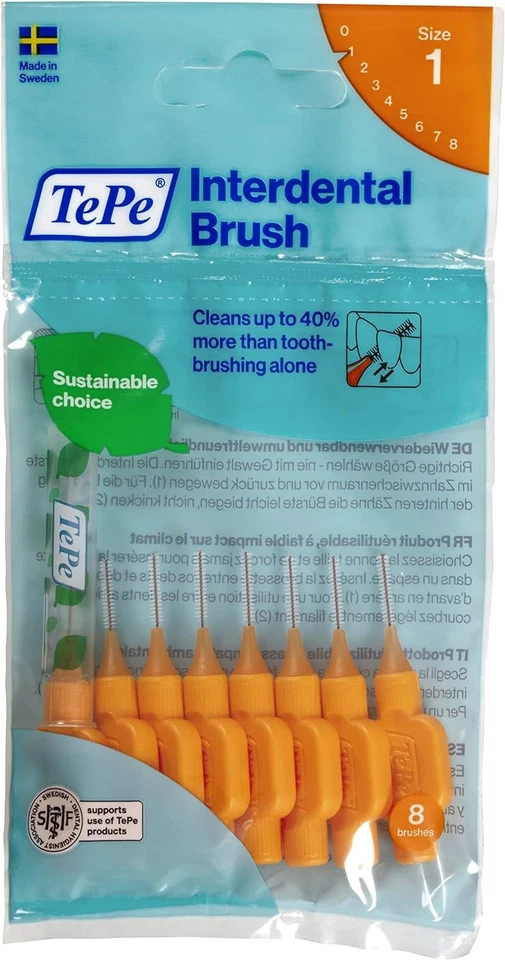 TePe Orange G2 Fine 0.45mm 8 pack