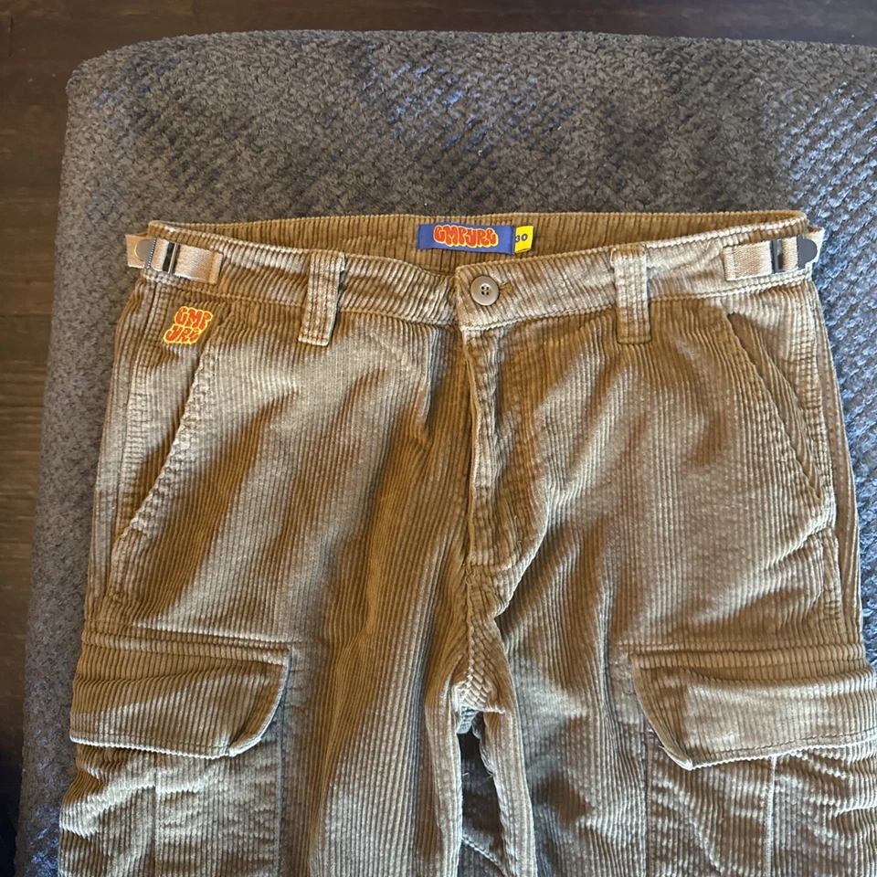 Pantalones cargo vintage Y2K EMPYRE relax holgados tostados pana para hombre 30x28 estilo Jnco Foto 2 de 4