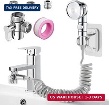 Sink Faucet Sprayer Attachment Set, Kitchen Bathroom Pet Bathing Shower Head wit