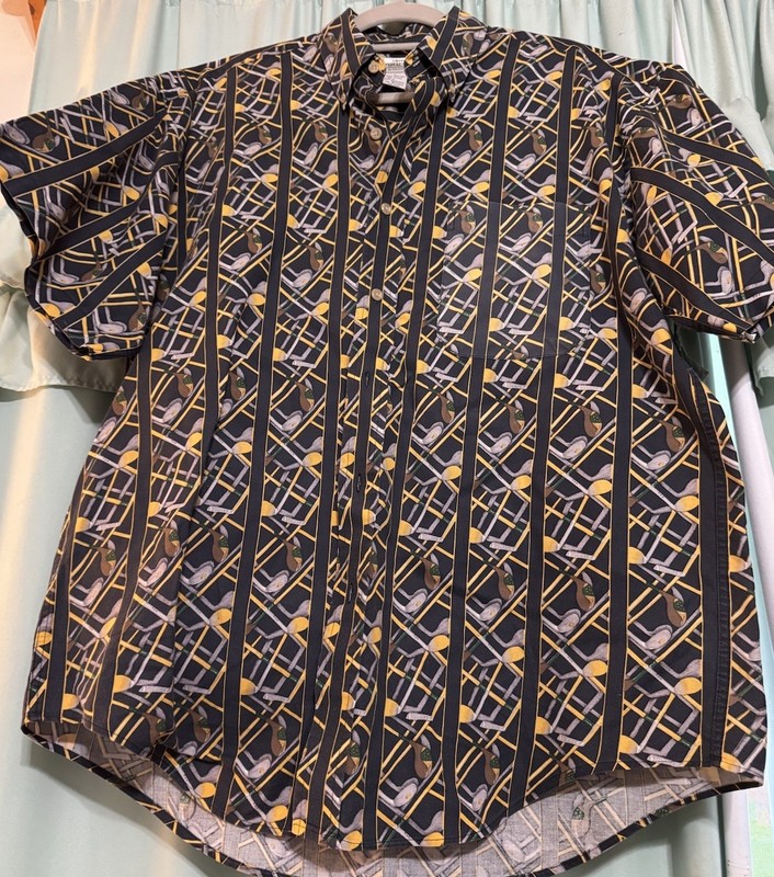 Natural Issue Shirt Mens Large Shirt Golf Themed