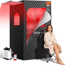 Portable Sauna Box, Infrared Sauna with 660Nm Red Light  850Nm Infrared Red Lig