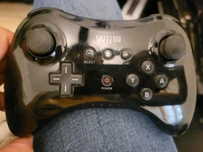 Official OEM Nintendo Wii U Pro Wireless Remote Controller Black WUP-005 Tested