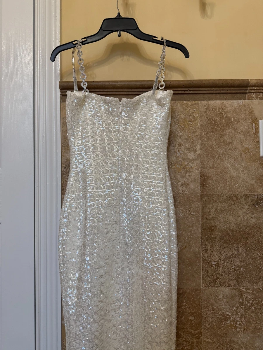 chinese dress ladies Adoria Sequin Cut Out Maxi Dress - Silver main image 0