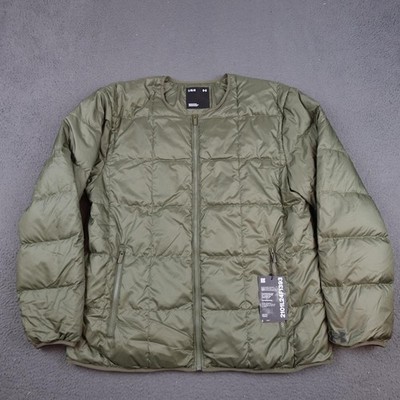 Under Armour Echo Down Jacket Mens Large Green Puffer Quilted Lightweight