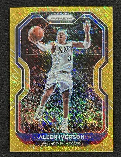 Allen Iverson [Gold Shimmer Prizm] #19 2020 Panini Prizm card