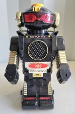 Vintage Tommy the Atomic Robot 1984 Battery Operated with Original Box - Black