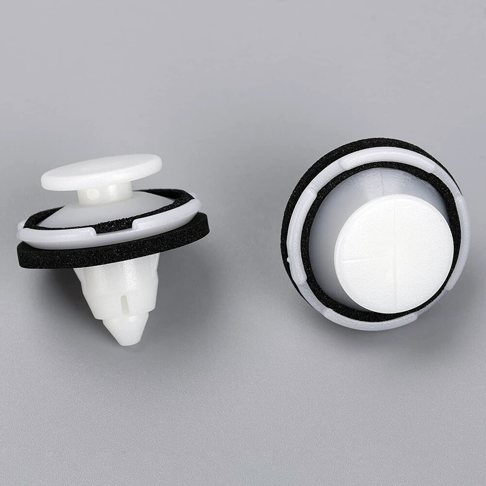10x White Honda Trim Clips - For Tailgate Bezel Cover On Jazz, CR-V, CR-Z (OEM 91560S6A003)