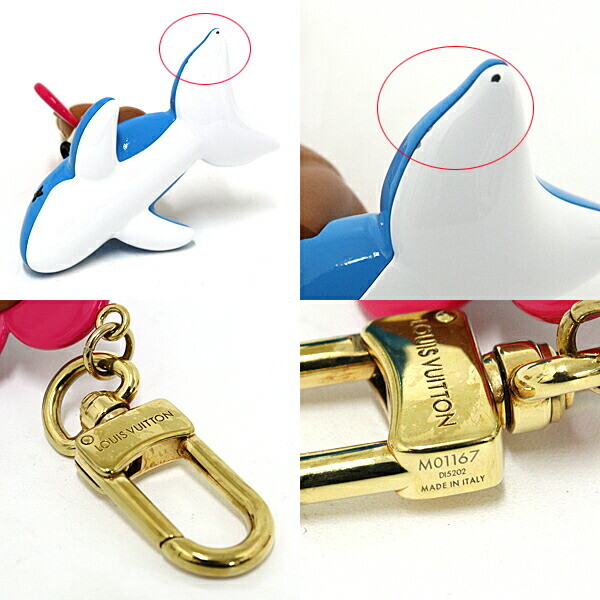 AUTH LOUIS VUITTON BAG CHARM VIVIENNE SEA RIDER DOLPHIN