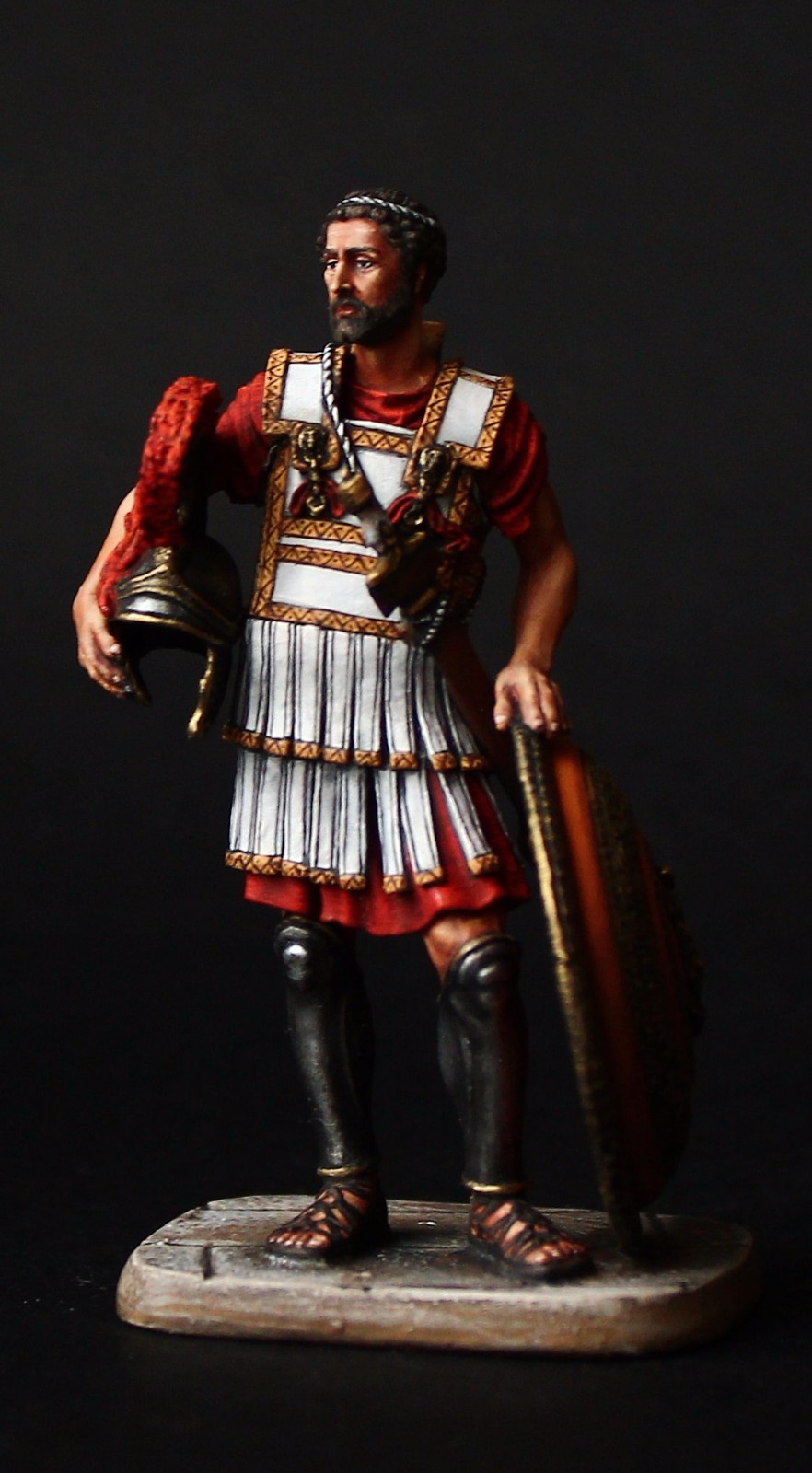 Soldado de elite Estaño Filipo II. rey macedonio 54 mm, escultura de metal. Soldado de elite Estaño Filipo II. rey macedonio 54 mm, escultura de metal.