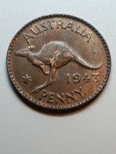 Australian 1943p PENNY CH UNC