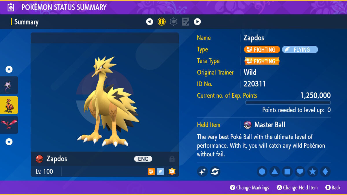 Shiny Galarian Articuno Zapdos Moltres Legendary Bird Event Pokemon SWSH  SCVI