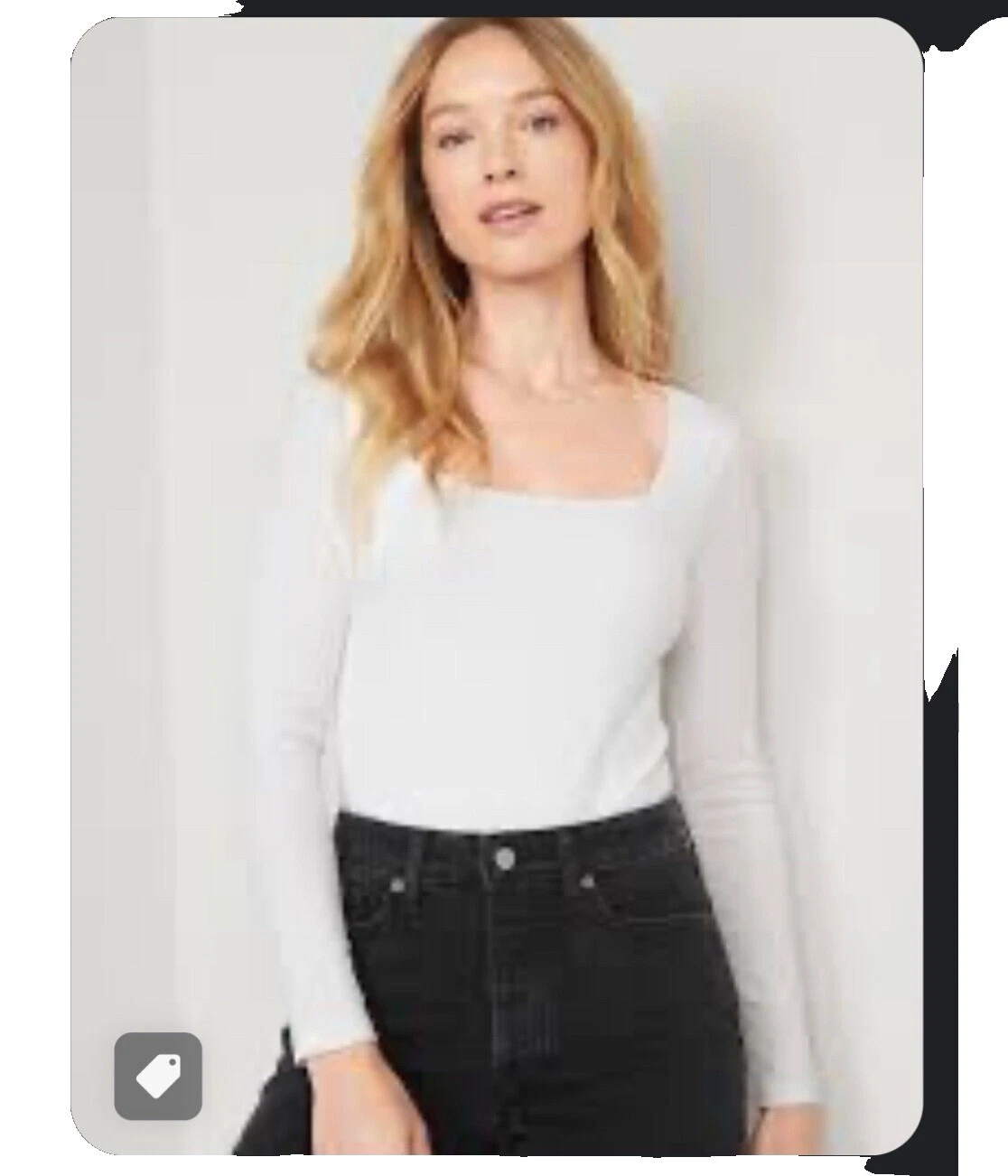 Camiseta blanca de poliéster Old Navy para Mujeres