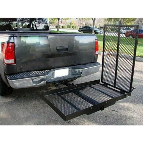 Foldable Electric-Wheelchair Hitch Carrier Mobility Scooter Rack Loading Ramp