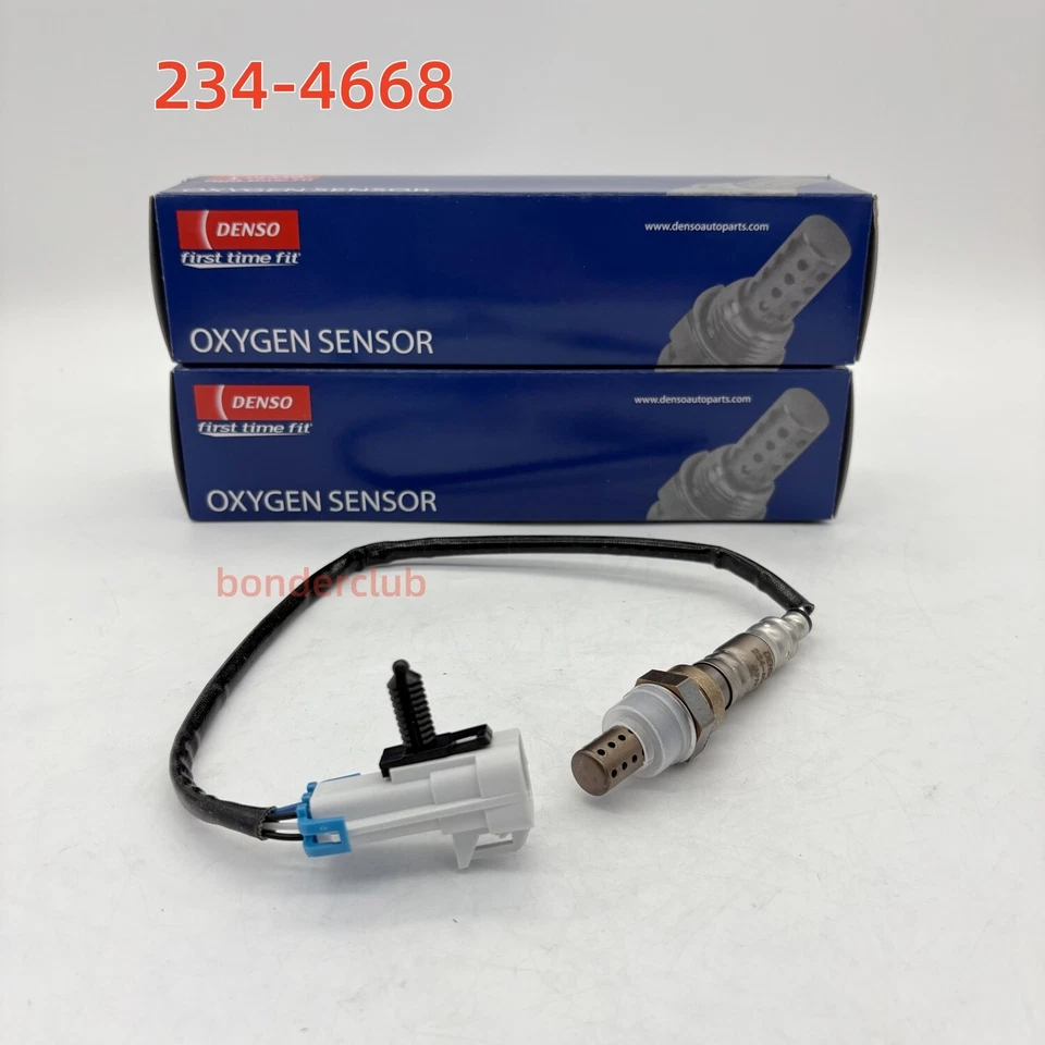 Denso 2X 234-4668 Oxygen O2 Sensor for 2003-15 Buick Cadillac Chevrolet Pontiac Foto 2 de 4