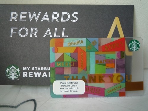 Starbucks Thailand Inter Thank You Special Edition Gift Card 2016 w Sleeve - Picture 2 of 3